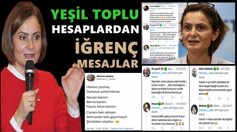 Yeşil toplu hesaplardan iğren&ccedil; paylaşımlar!