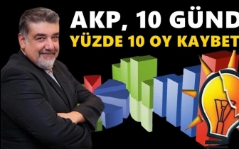 Yeşilada: AKP 10 g&uuml;nde y&uuml;zde 10 oy kaybetti!