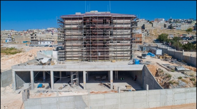 Yeşilvadi polis merkezi hızla y&uuml;kseliyor