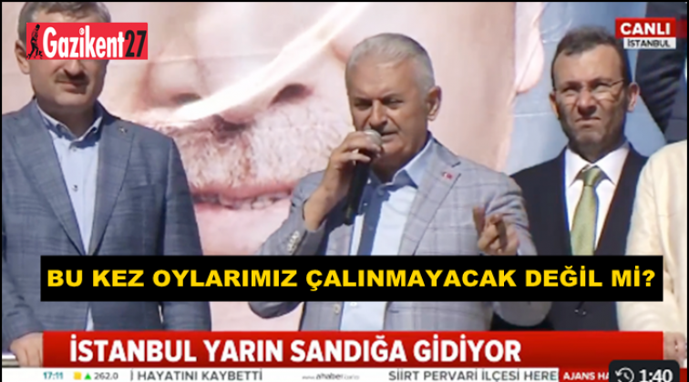 Yıldırım: İstanbul'u hırsızlar yönetemez