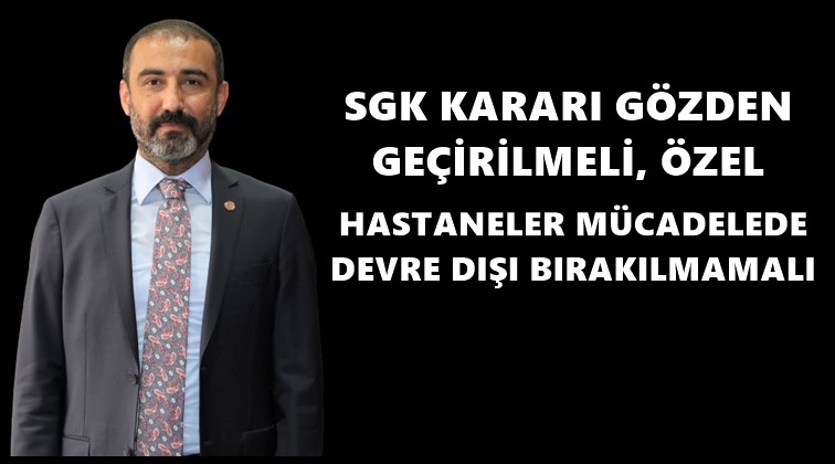 Yıldırım'dan &ouml;zel hastanelere destek &ccedil;ağrısı