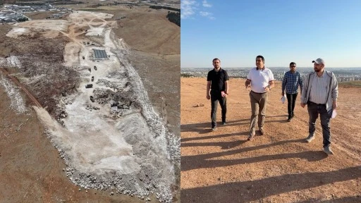 Yılmaz, Adrena Park alanında incelemelerde bulundu