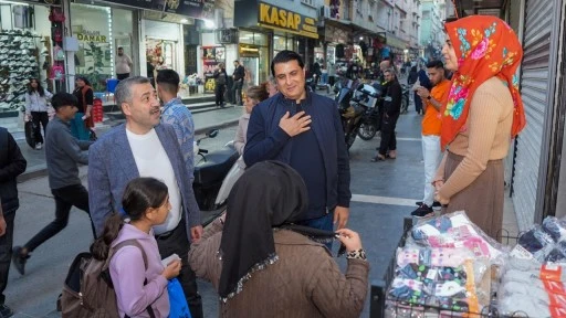 Yılmaz'dan, Karşıyaka Mahallesi’nde esnaf ziyareti 