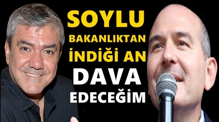 Yılmaz &Ouml;zdil: S&uuml;leyman Soylu bakanlıktan indiği an...