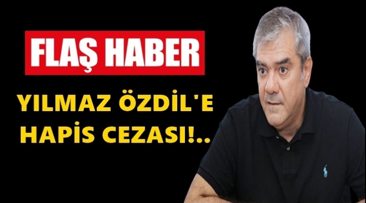 Yılmaz &Ouml;zdil&rsquo;e hapis cezası!