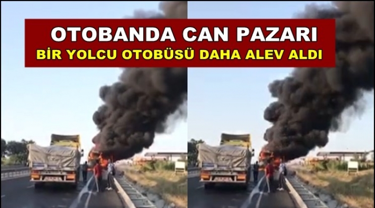 Otob&uuml;slere ne oluyor? Bir otob&uuml;s daha alev aldı!