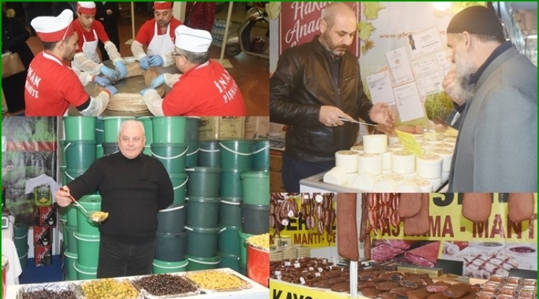 Y&ouml;resel lezzetler k&ouml;y pazarında buluştu