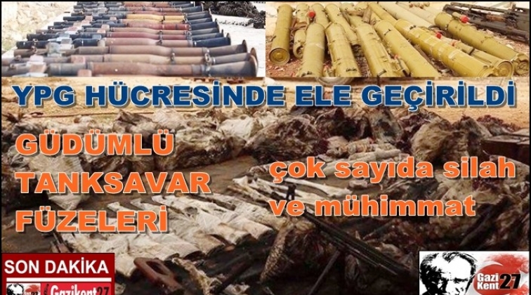 YPG H&uuml;cresinde g&uuml;d&uuml;ml&uuml; tanksavar f&uuml;zeleri