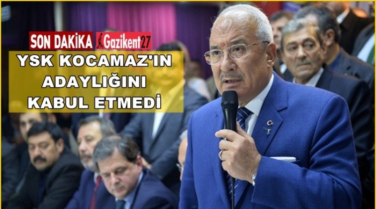 YSK, Burhanettin Kocamaz&rsquo;ı reddetti