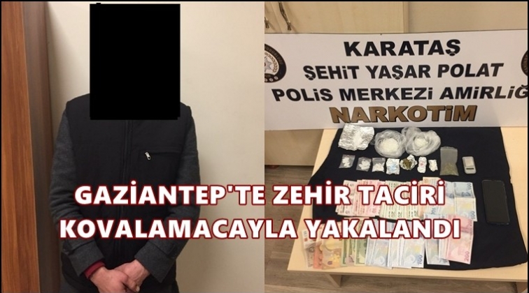 Zehir taciri polisten ka&ccedil;amadı!
