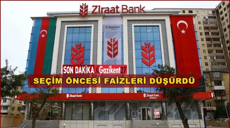 Ziraat Bankası faizleri indirdi