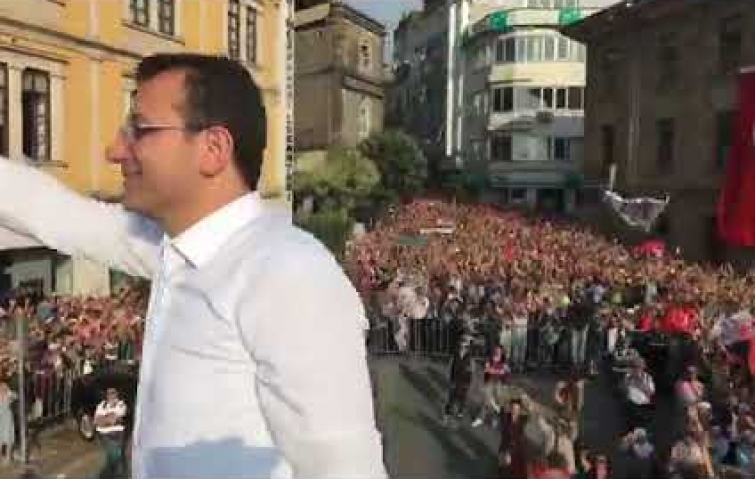 GİRESUN DA İMAMOĞLUNU BAĞRINA BASTI
