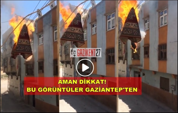 GAZİANTEP&#039;TE YÜREKLERİ AĞIZA GETİREN GÖRÜNTÜ