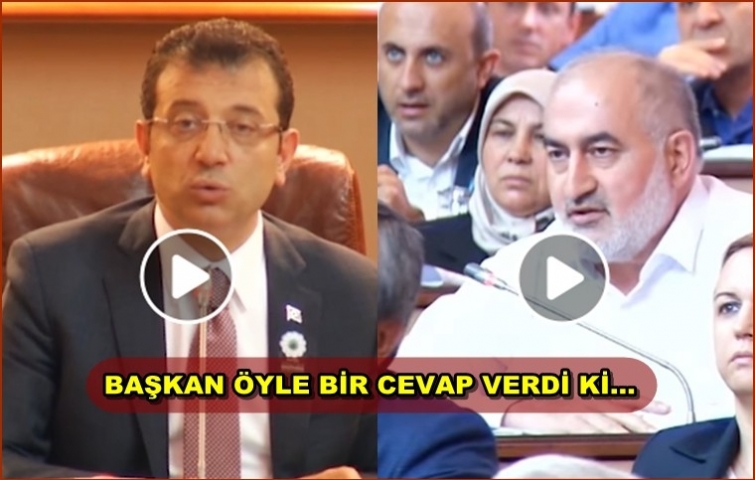 EKREM BAŞKAN ÖYLE BİR CEVAP VERDİ Kİ...