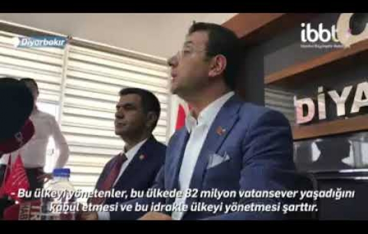 DİYARBAKIR&#039;DA EKREM İMAMOĞLU İZDİHAMI