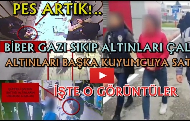 KUYUMCUYA BİBER GAZI SIKIP ALTINLARI ÇALDI