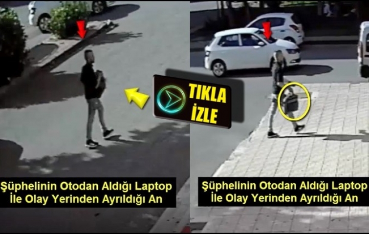 OTODAN LEPTOP HIRSIZLIĞI KAMERADA