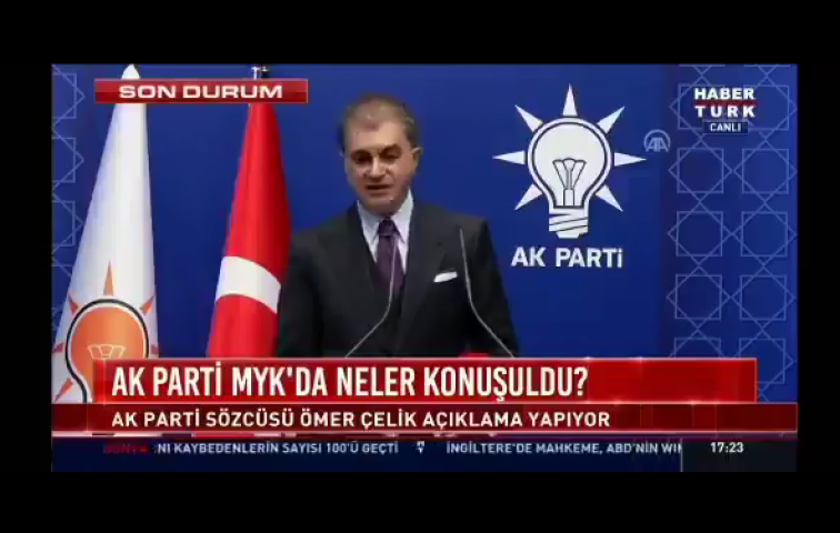 AKP&#039;Lİ ÇELİK&#039;TEN AKILALMAZ GAF: TÜRKİYE&#039;YE &#039;TERÖR ÖRGÜTÜ&#039; DEDİ