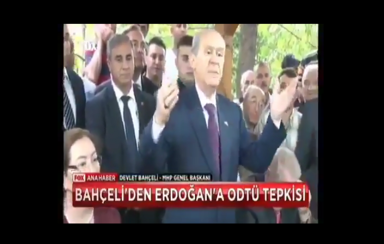 BAHÇELİ ODTÜ ÖĞRENCİLERİNE BÖYLE SAHİP ÇIKMIŞ...