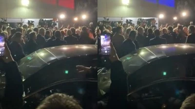 AKŞENER 'MİLLETİN UMUDU' SLOGANLARIYLA KARŞILANDI