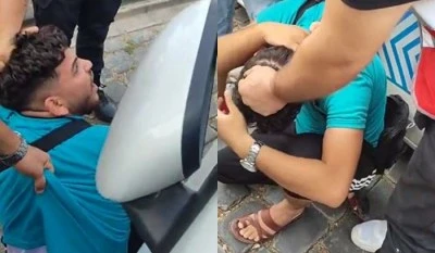 KADINI TACİZ EDEN VE VİDEO ÇEKEN SURİYELİ BÖYLE YAKALANDI!